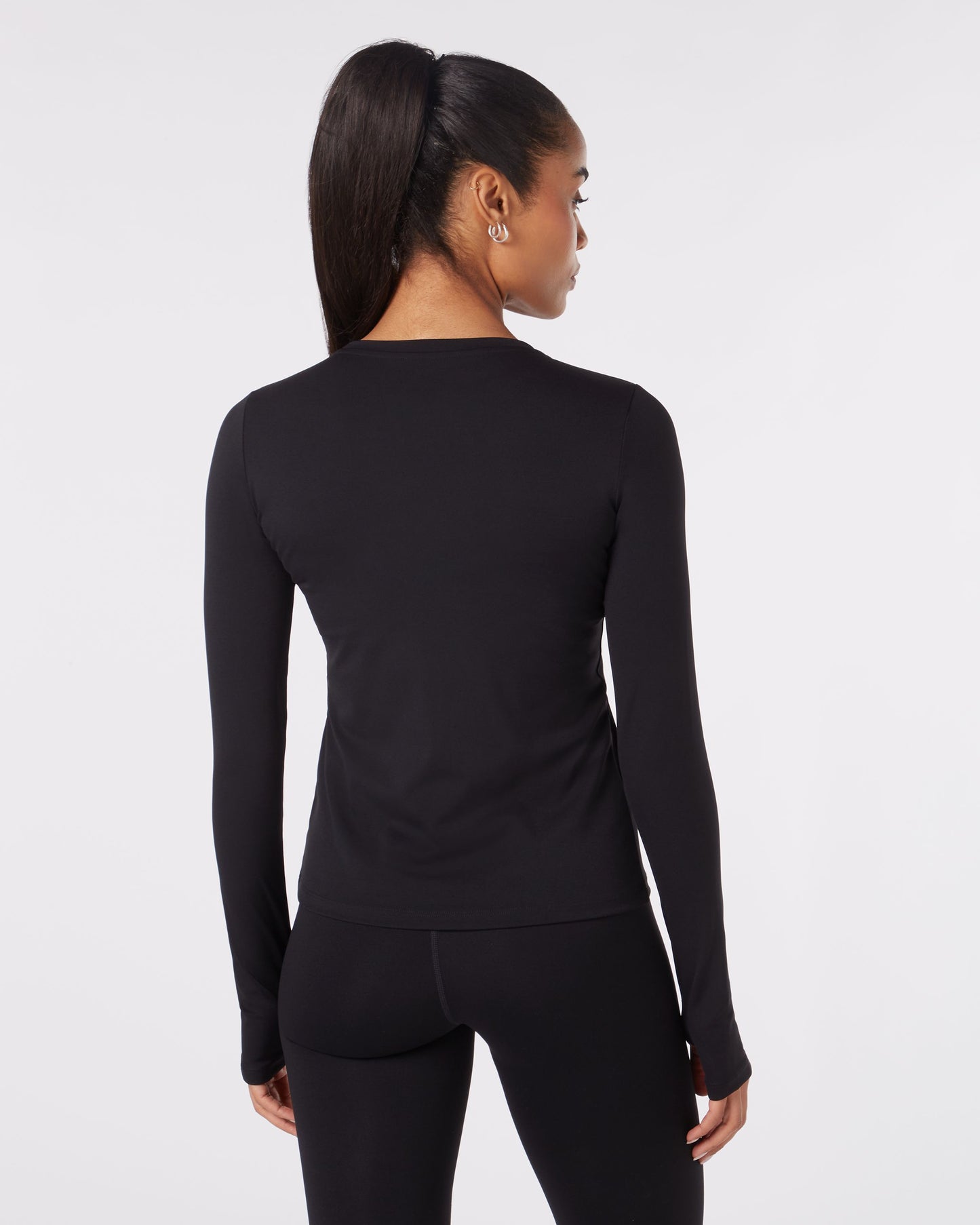 Long Sleeve Top - Schwarz