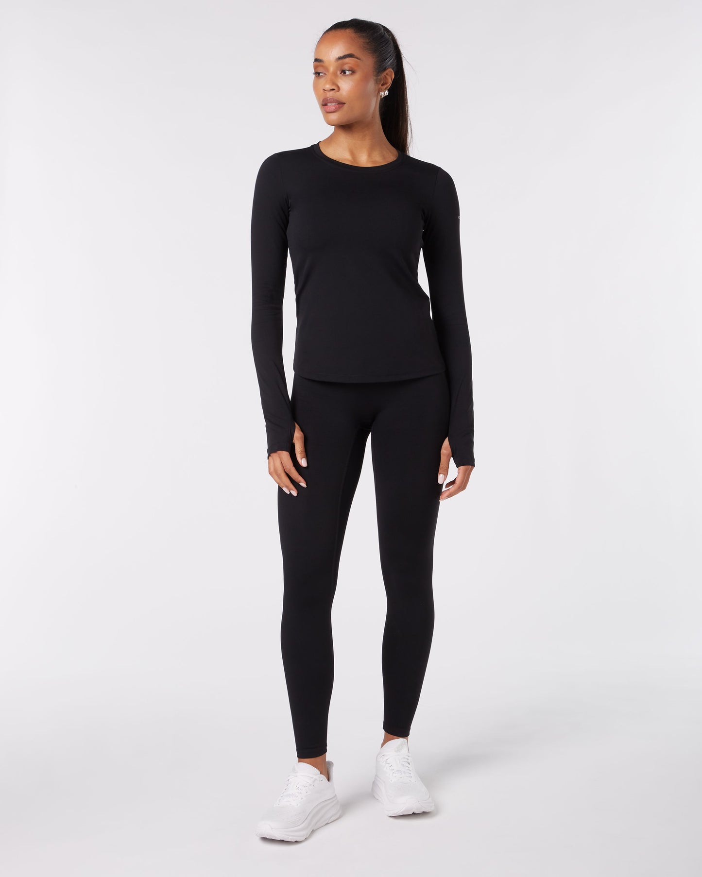 Long Sleeve Top - Schwarz