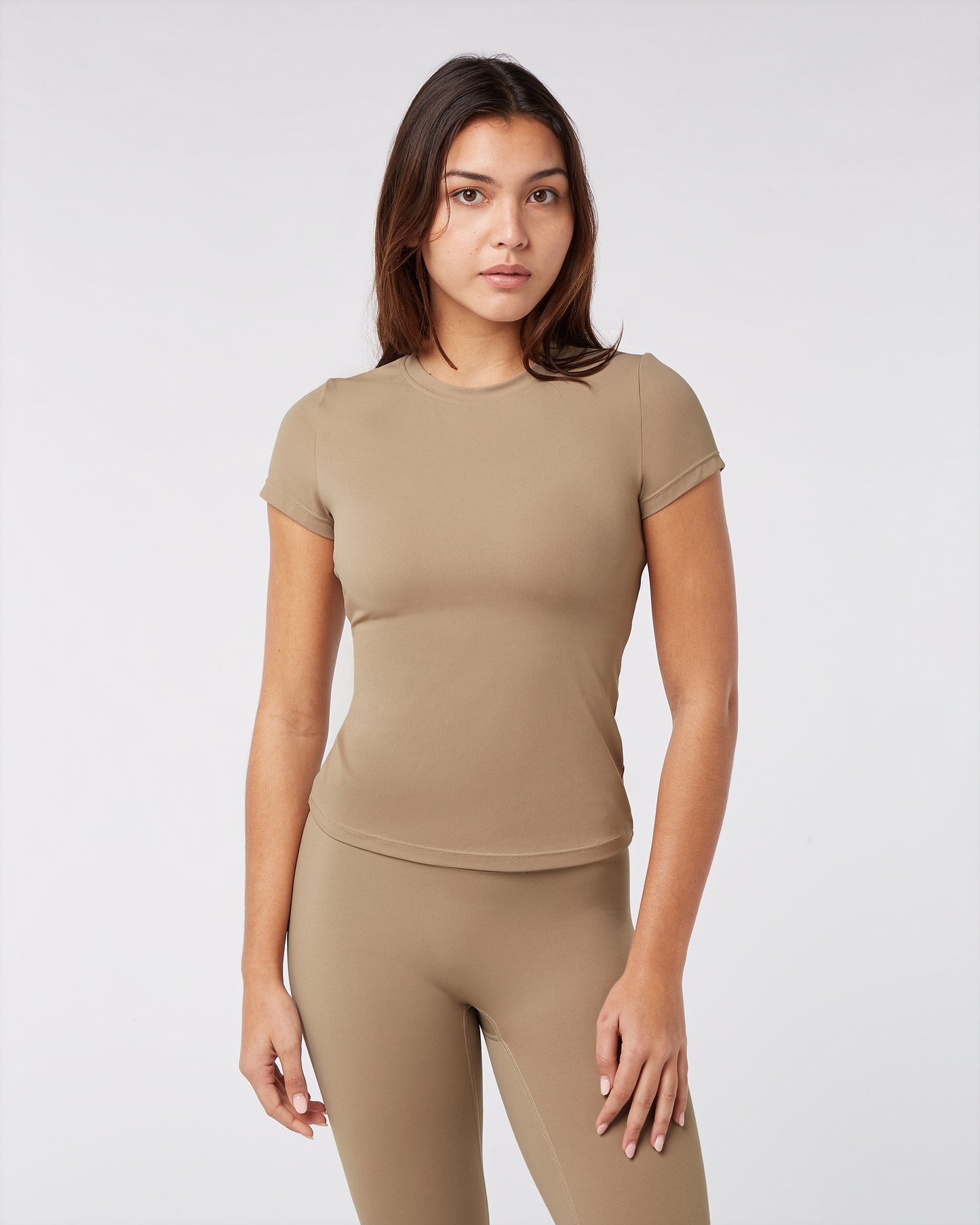 Short Sleeve Top - Sandy Beige