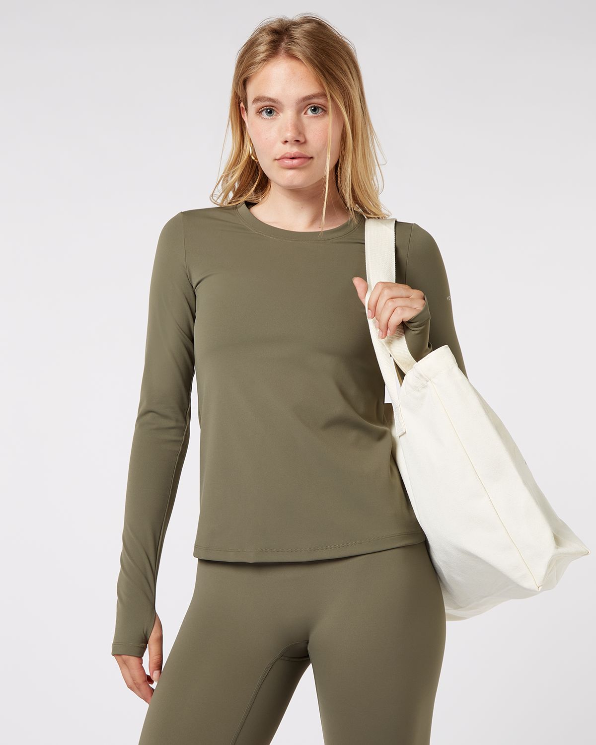 Long Sleeve Top - Olive Green