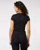 Short Sleeve Top - Schwarz