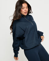 Quarter Zip Pullover - Deep Ocean Blue