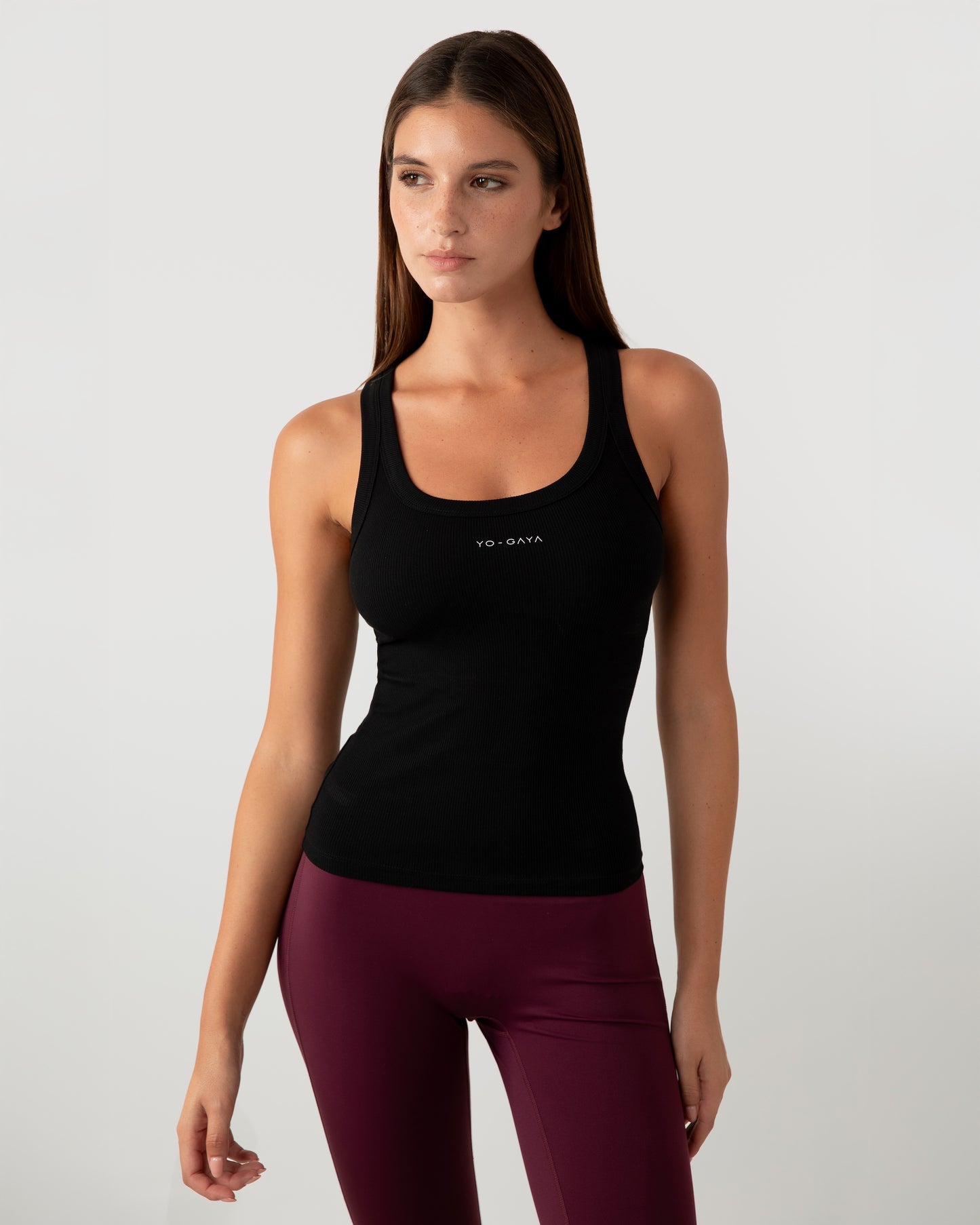 Ribbed Tank Top - Black