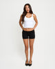 Low-Rise Micro Shorts - Black